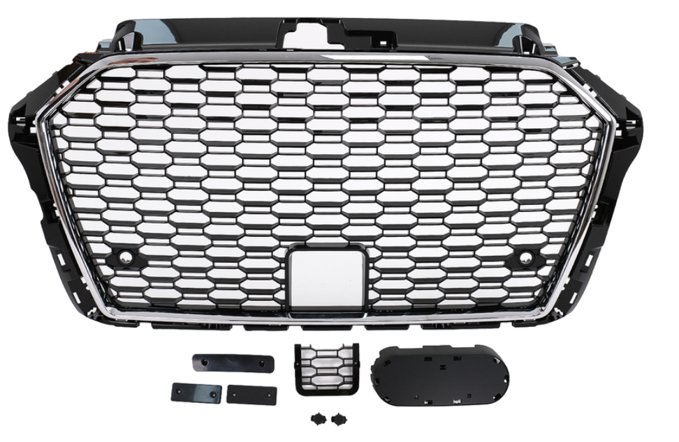 AUDI A3 / S3 LOOK RS3 13-15 MASCARA NEGRO BRILLANTE 